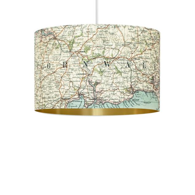 Personalised Map Pendant Lampshade