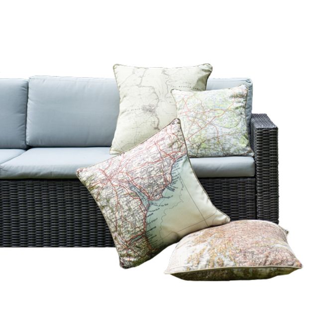 Personalised Map Outdoor Cushion