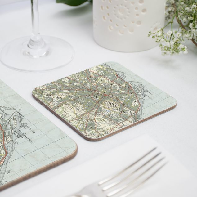 Edinburgh Map Coaster