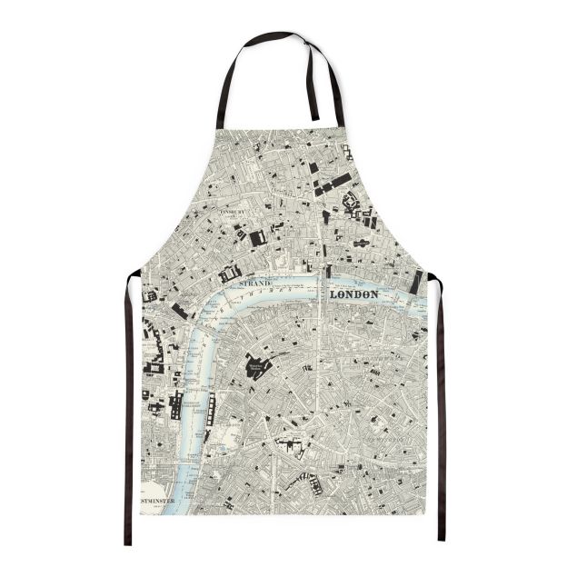 Customisable Map Cotton Apron