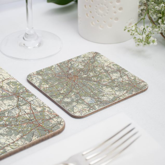 Manchester Map Coaster