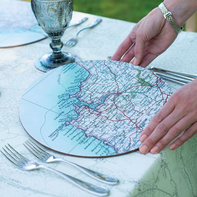 Personalised Circular Melamine Placemats - 28cm