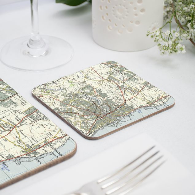 Sunderland Map Coaster