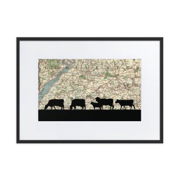 Farming Print with Personalised Map