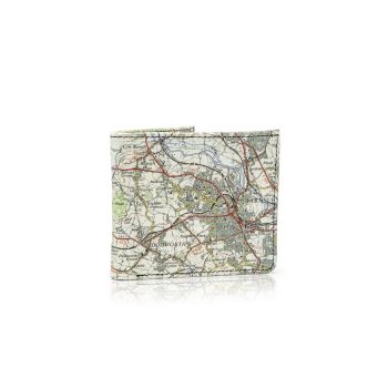 Customisable Vintage Map Wallet with Coin Pocket