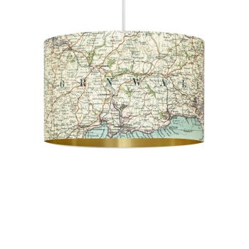 Personalised Map Pendant Lampshade