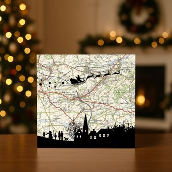 Create Your Own Map Christmas Card