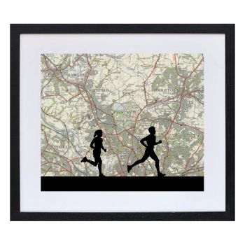 Running Print with Personalised Map