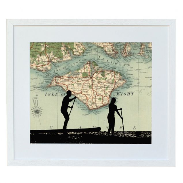 Paddleboarding with Personalised Map