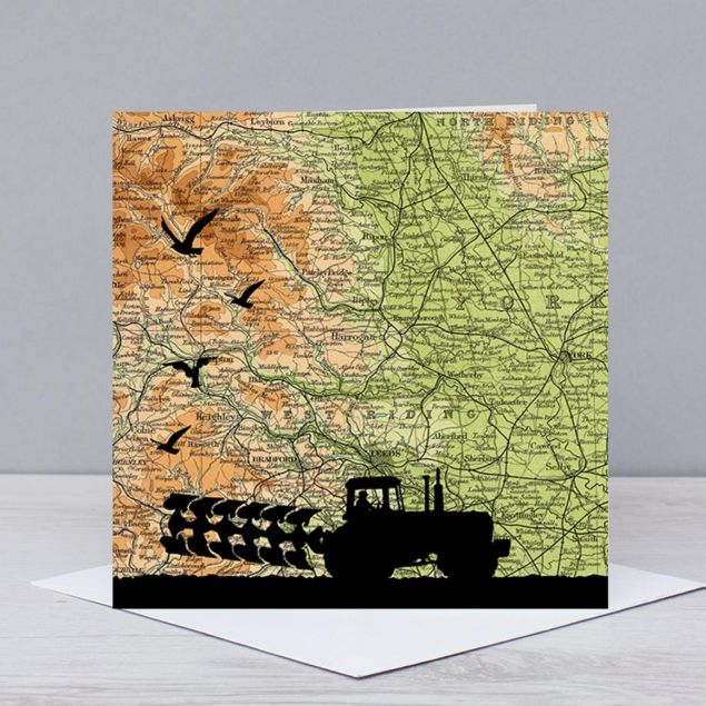 Farming Over Yorkshire Greetings Card