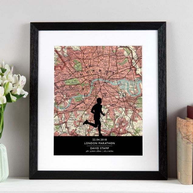 Running Print with Personalised Map