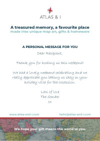 Luxury gift note example